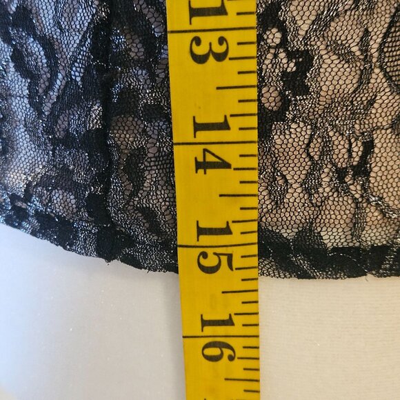 Express Women’s Lace Black Top M Lacecore Coquette Romantic Core Whimsygoth - Picture 10 of 13